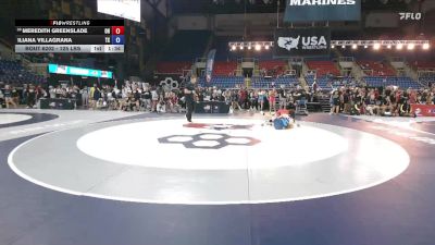 125 lbs Cons. Rd Of 32 - Meredith Greenslade, OH vs Iliana Villagrana, TX