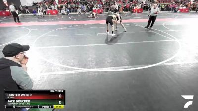 120 lbs Cons. Round 4 - Hunter Weber, Royall vs Jack Brucker, Kewaskum Wrestling