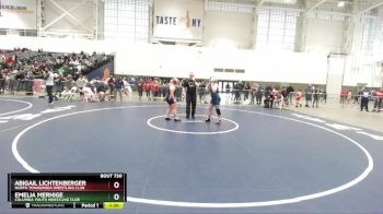 173-179 lbs Round 2 - Emelia Merhige, Columbia Youth Wrestling Club vs Abigail Lichtenberger, North Tonawanda Wrestling Club