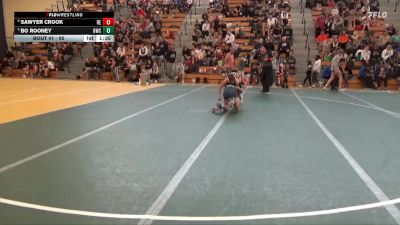 95 lbs Round 2 - Sawyer Crook, RT Elite vs Bo Rooney, Outlaw Wrestling Club