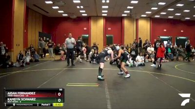 95 lbs Round 3 (6 Team) - Kamdyn Schwarz, Riot Room vs Aidan Fernandez, Tribe Wrestling