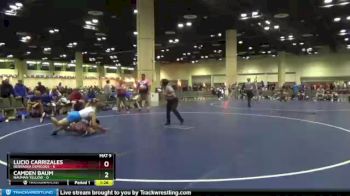 120 lbs Round 1 (8 Team) - Camden Baum, Nauman Yellow vs Lucio Carrizales, Nebraska Demigods
