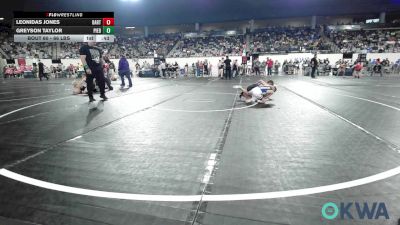 66 lbs Consi Of 8 #1 - Leonidas Jones, Bartlesville Wrestling Club vs Greyson Taylor, Piedmont