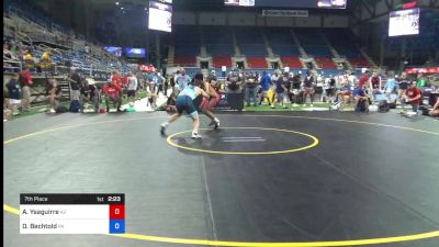 195 lbs 7th Place - Aidan Ysaguirre, Arizona vs Dillon Bechtold, Pennsylvania