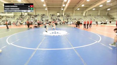 113 lbs Consi Of 16 #2 - Caden Barbera, RI vs Fonzy Fernandez, TX