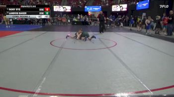 113 lbs Cons. Round 3 - Rory Rye, Laurel Matburners vs Landon Baker, Stillwater Gladiators