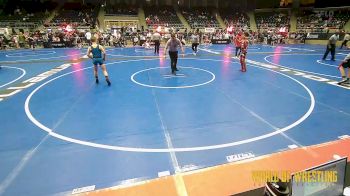 92 lbs Semifinal - Kaicen Akpan, Rhodes Supreme Avengers vs Blake Nevils, Honey Badgers Wrestling Club