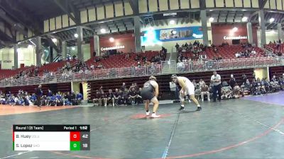 285 lbs Round 1 (8 Team) - Bryson Huey, Columbus vs Sebastian Lopez, Garden City