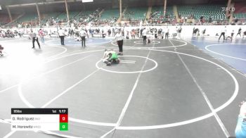 95 lbs Semifinal - Dante Rodriguez, Bad Cat Wrestling Club vs Micah Horowitz, Wrecking Crew