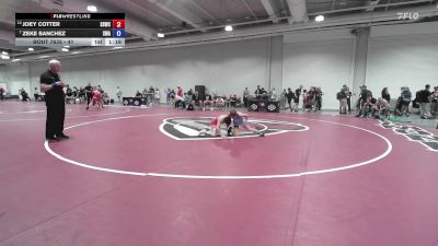 41 lbs Cons. Round 4 - Joey Cotter, South Side Wrestling Club vs Zeke Sanchez, Sanderson Wrestling Academy