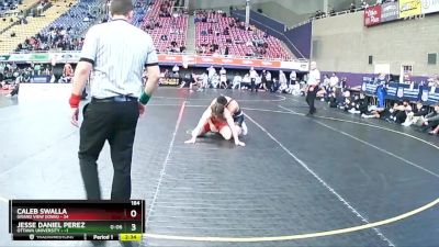 184 lbs Quarters & 1st Wb (16 Team) - Caleb Swalla, Grand View (Iowa) vs Jesse Daniel Perez, Ottawa University