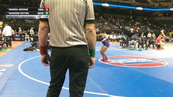 140 Class 2 lbs Quarterfinal - Keanna George, Eureka vs Diamond Keytue, Oak Park