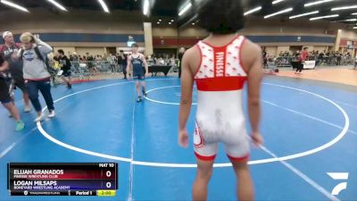 138 lbs Quarterfinal - Elijah Granados, Finesse Wrestling Club vs Logan Milsaps, Boneyard Wrestling Academy