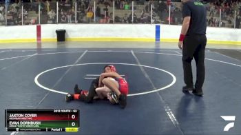 63 lbs Cons. Round 4 - Evan Dornbush, Leslie Youth Wrestling vs Jaxton Coyer, Michigan West WC