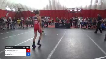 52 kg Round Of 32 - Billy Greenwood, GRIT Athletics Wrestling Club vs Benjamin Davino, St. Charles WC