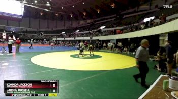 Rookie 6-8 105 Cons. Round 3 - Connor Jackson, Hugo Owens Middle School vs Jaxson Russell, Raider Nation Wrestling Club