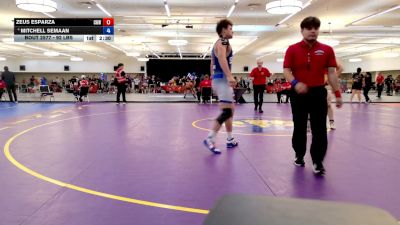 92 lbs Quarters - Zeus Esparza, Chabot Gladiator Wrestling vs Mitchell Semaan