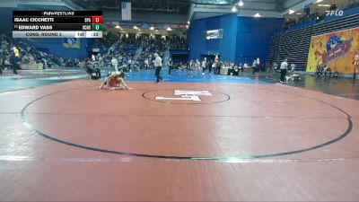 132 lbs Cons. Round 2 - Edward Vass, Valley Central vs Isaac Cicchetti, Archbishop Spalding