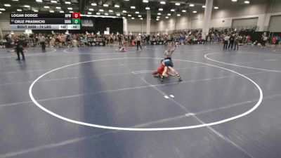 74 lbs Cons. Sub-semis - Logan Dodge, Michigan Premier WC vs Cruz Prasnicki, South Dakota