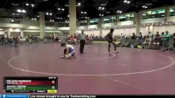 152 lbs Round 5 (10 Team) - Nelson Marriow, Westside WC vs Deven Lebow, South Johnston