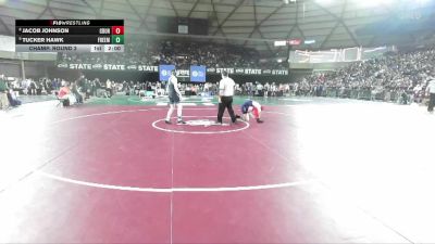 Boys 1B/2B 144 Champ. Round 2 - Tucker Hawk, Freeman vs Jacob Johnson, Columbia Burbank