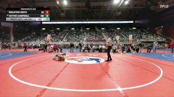 4A-106 lbs Champ. Round 1 - Braxton Keith, Cheyenne East vs Tayvin Campbell, Kelly Walsh