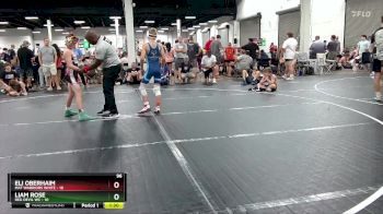 96 lbs Round 2 (6 Team) - Liam Rose, Red Devil WC vs Eli Oberhaim, Mat Warriors White