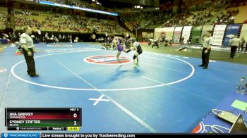 120 Class 2 lbs Cons. Round 2 - Ava Griffey, Washington vs Sydney Stifter, Belton