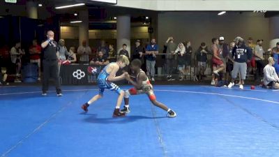 75 lbs Cons. Quarters - Xavier Ruffin, Ruffin Trained Wrestling vs Camden Beach, Team PA