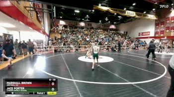 70 lbs Cons. Round 3 - Jace Porter, Lander Middle School vs Marshall Brown, Greybull MS