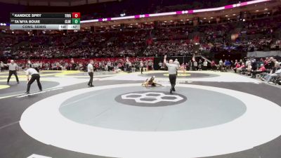 115 lbs Cons. Semis - Kandice Spry, Tri-Valley vs Ta`Mya Bouie, Cle. Heights