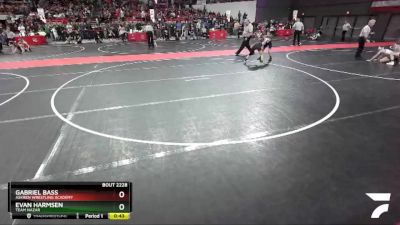 85 lbs Champ. Round 2 - Evan Harmsen, Team Nazar vs Gabriel Bass, Askren Wrestling Academy