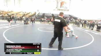 75 lbs Semifinal - Hunter Phillips, B2 Wrestling Academy vs Brennon Egan, Journeymen Wrestling Club