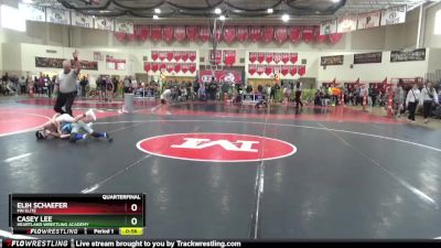 85 lbs Quarterfinal - Elih Schaefer, MN Elite vs Casey Lee, Heartland Wrestling Academy