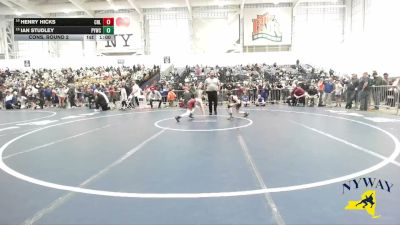 90 lbs Cons. Round 2 - Ian Studley, Portville Youth Wrestling Club vs Henry Hicks, Club Not Listed