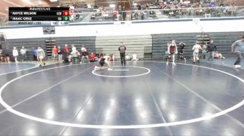 120 lbs Round 2 - Isaac Cruz, Idaho vs Rayce Wilson, Cougar Club Wrestling