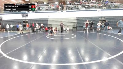 120 lbs Round 2 - Isaac Cruz, Idaho vs Rayce Wilson, Cougar Club Wrestling