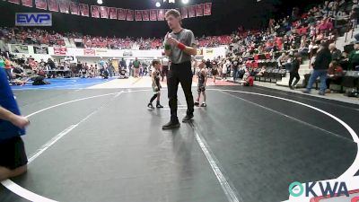 40 lbs Consi Of 8 #2 - Beckham Robinson, Miami vs Hastin Chitty, Gore Pirates Youth Wrestling