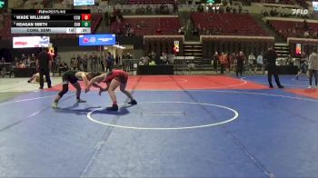 152 lbs Cons. Semi - Keagan Smith, HUGHESVILLE SPARTANS vs Wade Williams, Cougar Club Wrestling