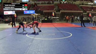 152 lbs Cons. Semi - Keagan Smith, HUGHESVILLE SPARTANS vs Wade Williams, Cougar Club Wrestling