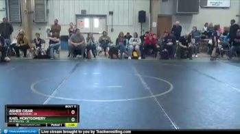 92 lbs Round 3 (8 Team) - Asher Cisar, NCWAY Crusaders vs Kael Montgomery, 84 Athletes