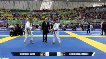 Cleber De Sousa Fernandes vs Wesley Souza Santos 2025 Brasileiro Jiu-Jitsu IBJJF