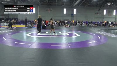 103 lbs 1st Place Match - Sterling Dias, Iowa vs Valarie Solorio, Iowa