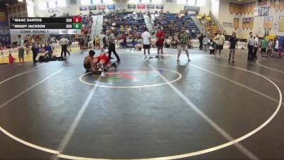 138 lbs Cons. Round 7 - Isaac Santos, Camden County Outsiders vs Brady Jackson, Wakulla
