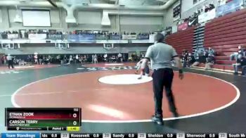 132 lbs Champ. Round 1 - Carson Terry, South Medford vs Ethan Zook, McMinnville
