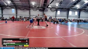 165 lbs Champ. Round 2 - Braeden Hendel, Luther vs Tate Karver, Rochester Community & Tech. College