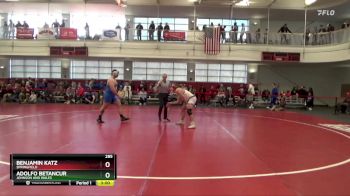 285 lbs Cons. Round 5 - Adolfo Betancur, Johnson And Wales vs Benjamin Katz, Springfield