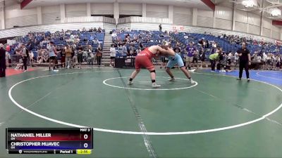 215 lbs Cons. Round 3 - Nathaniel Miller, OH vs Christopher Mijavec, OH