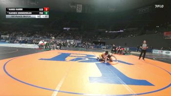 4A Boys 165 lbs 1st Place Match - Hans Kamm, Cascade Boys vs Kainen Zimmerman, Pendleton Boys