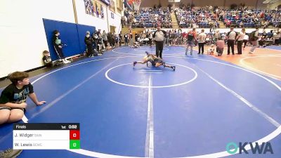 55 lbs Final - Javier Widger, Saints Wrestling Club vs Walker Lewis, Dark Cloud Wrestling Club